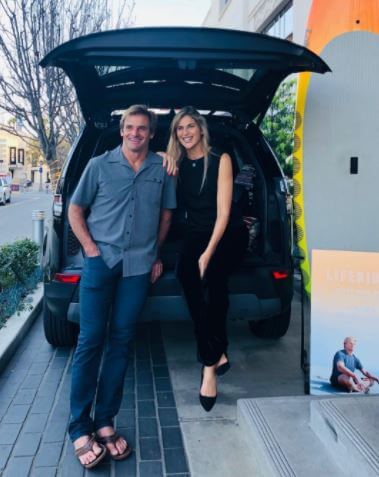 Maria Souza's ex-husband, Laird Hamilton, with his present wife, Gabrielle Reece.